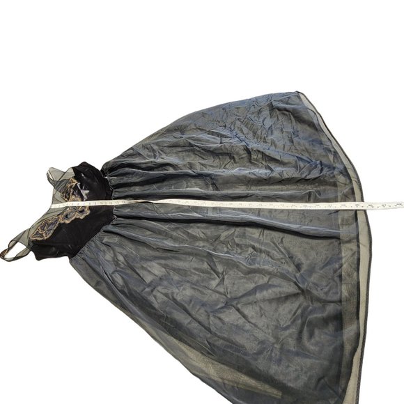 Vintage Vanity Fair Nightgown - Black - Large - Made‎ In USA - Picture 10 of 12